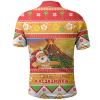 Hawaii Volcano Christmas Polo Shirt Have An Explosive Christmas LT05 - Polynesian Pride