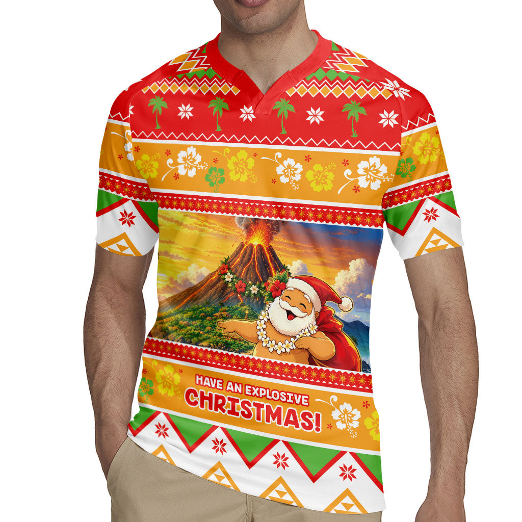 Hawaii Volcano Christmas Rugby Jersey Have An Explosive Christmas LT05 - Polynesian Pride