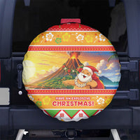 Hawaii Volcano Christmas Spare Tire Cover Have An Explosive Christmas