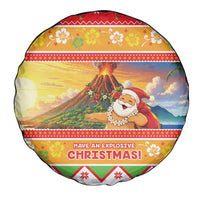 Hawaii Volcano Christmas Spare Tire Cover Have An Explosive Christmas