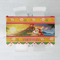 Hawaii Volcano Christmas Tablecloth Have An Explosive Christmas LT05 Red - Polynesian Pride