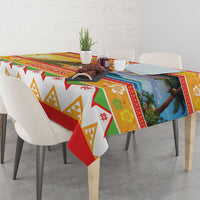 Hawaii Volcano Christmas Tablecloth Have An Explosive Christmas LT05 - Polynesian Pride