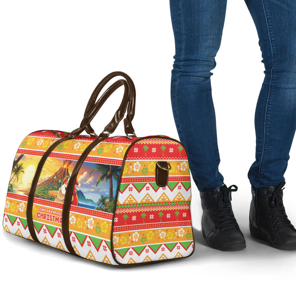 Hawaii Volcano Christmas Travel Bag Have An Explosive Christmas LT05 - Polynesian Pride