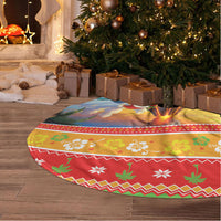 Hawaii Volcano Christmas Tree Skirt Have An Explosive Christmas LT05 - Polynesian Pride