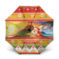Hawaii Volcano Christmas Umbrella Have An Explosive Christmas LT05 One Size Folded 11.42 inch Opened Diameter 37.4 inch Red - Polynesian Pride