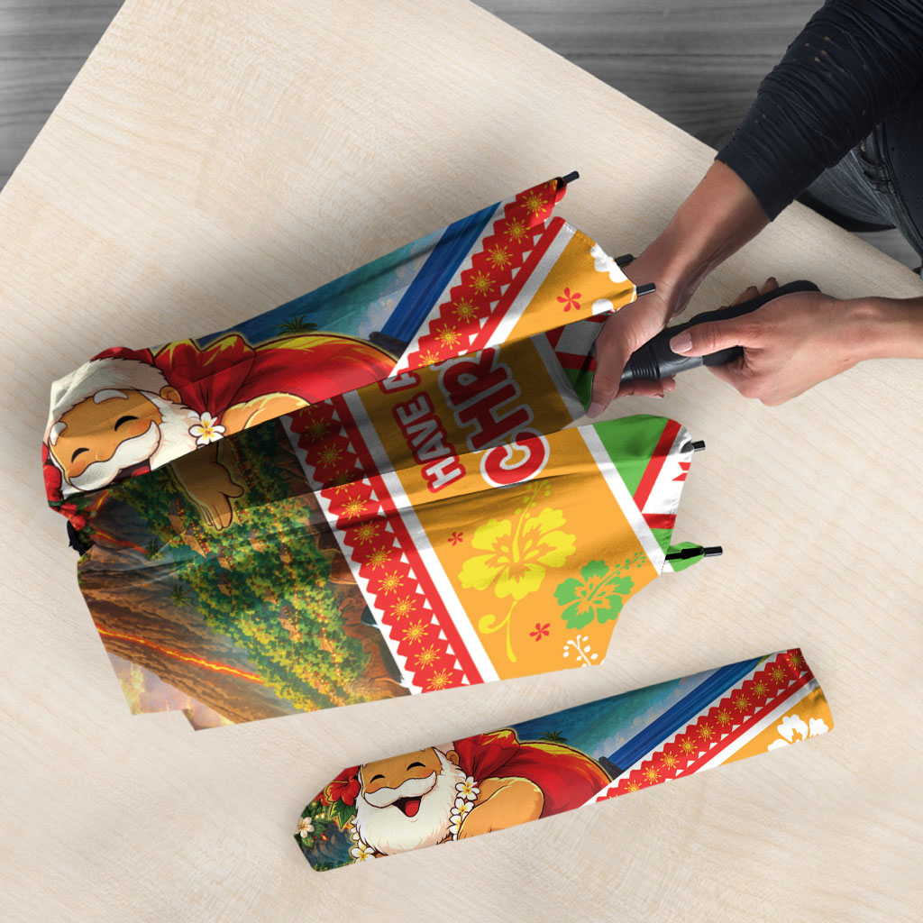 Hawaii Volcano Christmas Umbrella Have An Explosive Christmas LT05 - Polynesian Pride