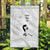 Lung Cancer Awareness Garden Flag Never Give Up Polynesian Style LT05 Garden Flag White - Polynesian Pride