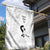 Lung Cancer Awareness Garden Flag Never Give Up Polynesian Style LT05 - Polynesian Pride