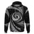 Personalised New Zealand Bungy Jumping Hoodie Maori Pattern LT05 Black - Polynesian Pride