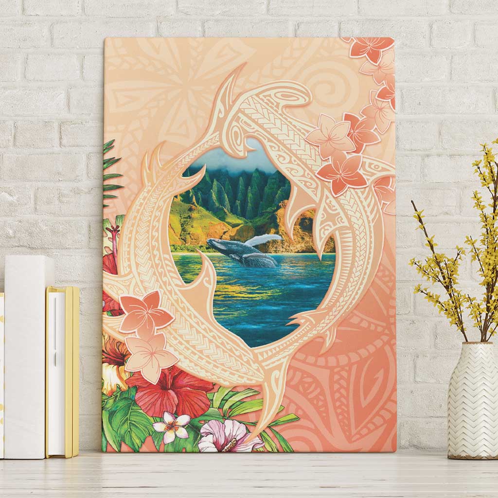 Hawaii Kauai Na Pali Coast Landscape Canvas Wall Art LT05 Without Frame Peach - Polynesian Pride