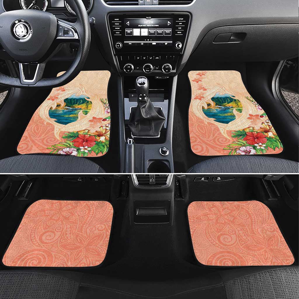 Hawaii Kauai Na Pali Coast Landscape Car Mats LT05 Set 4pcs Peach - Polynesian Pride