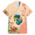 Hawaii Kauai Na Pali Coast Landscape Family Matching Off Shoulder Maxi Dress and Hawaiian Shirt