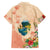 Hawaii Kauai Na Pali Coast Landscape Family Matching Off Shoulder Maxi Dress and Hawaiian Shirt