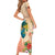 Hawaii Kauai Na Pali Coast Landscape Family Matching Short Sleeve Bodycon Dress and Hawaiian Shirt