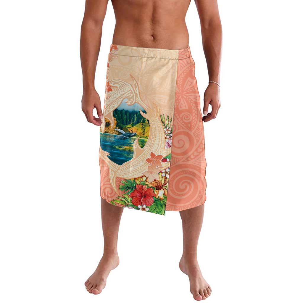 Hawaii Kauai Na Pali Coast Landscape Lavalava LT05 Peach - Polynesian Pride