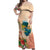 Hawaii Kauai Na Pali Coast Landscape Off Shoulder Maxi Dress