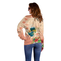 Hawaii Kauai Na Pali Coast Landscape Off Shoulder Sweater LT05 - Polynesian Pride