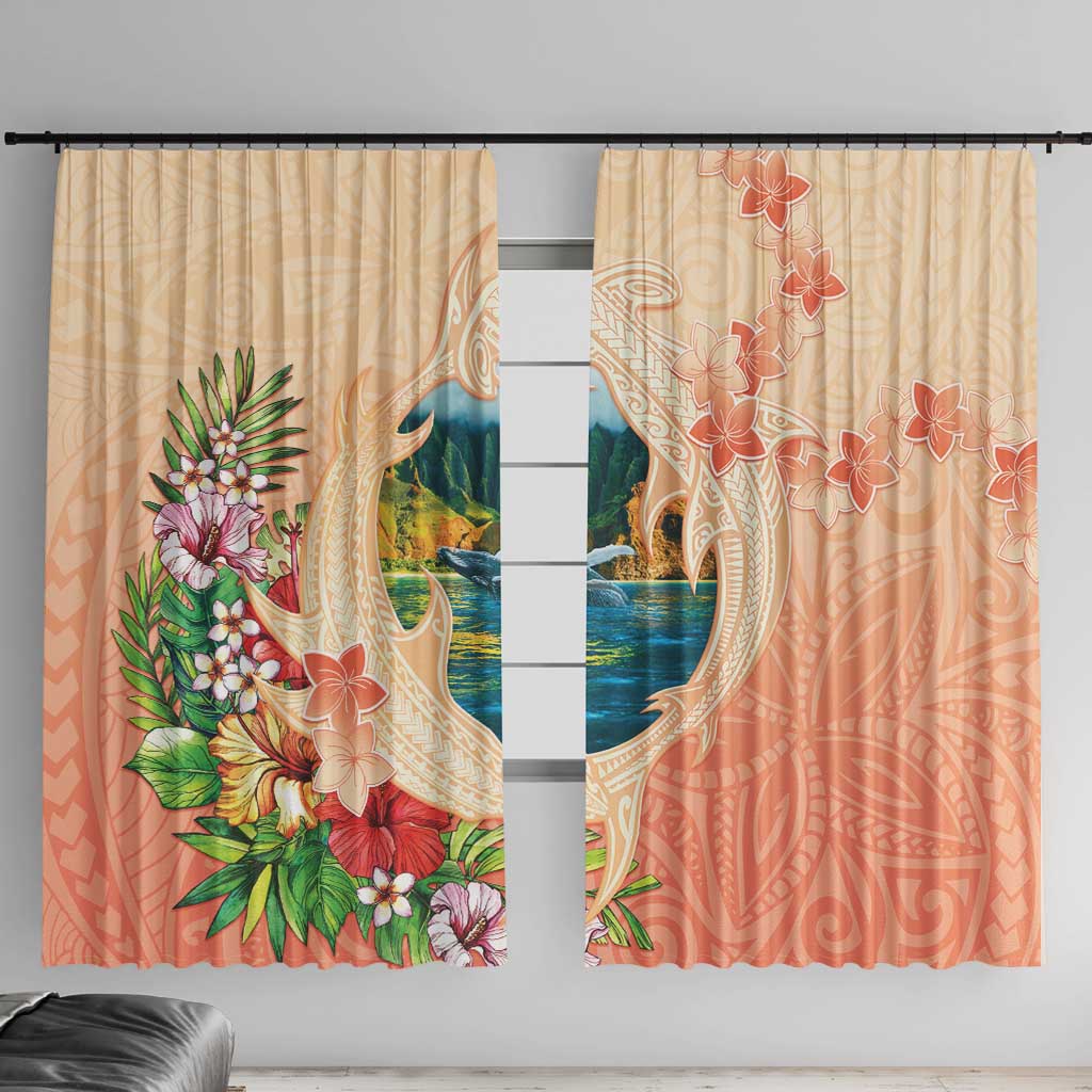 Hawaii Kauai Na Pali Coast Landscape Window Curtain LT05 With Hooks Peach - Polynesian Pride