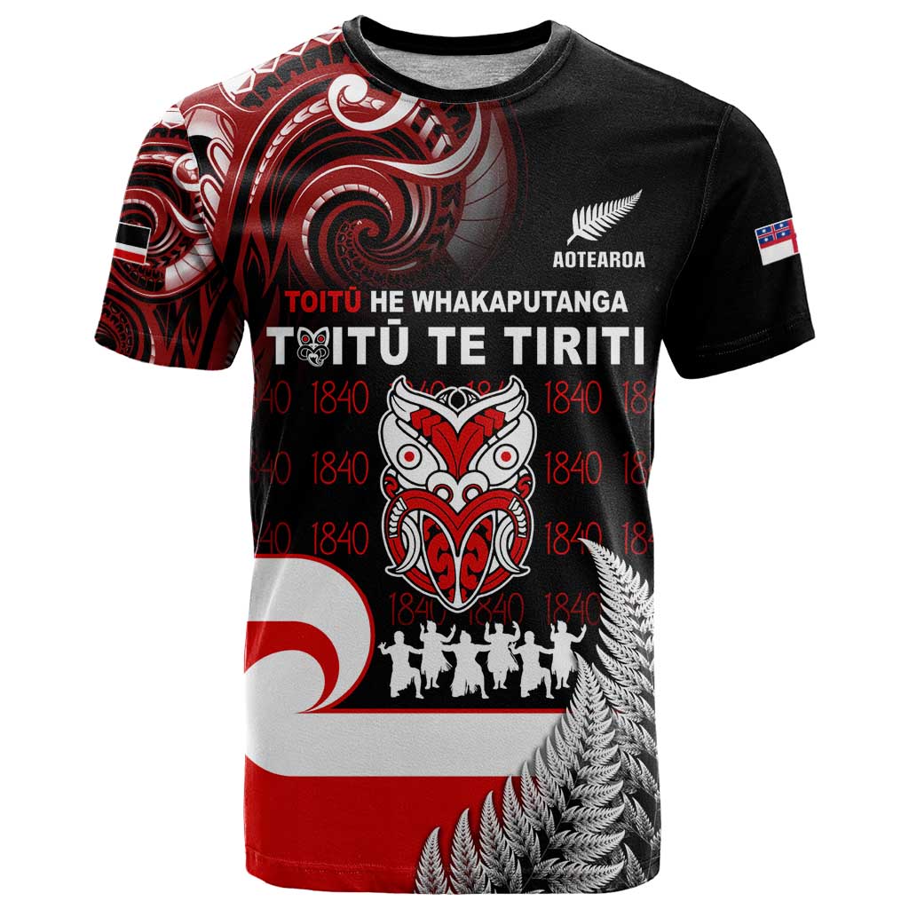 Aotearoa Toitu He Whakaputanga T Shirt Toitu Te Tiriti O Waitangi