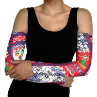 Wallis And Futuna Christmas Arm Sleeves Festive Beach Vibes LT05 - Polynesian Pride