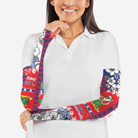 Wallis And Futuna Christmas Arm Sleeves Festive Beach Vibes LT05 - Polynesian Pride