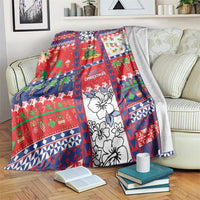 Wallis And Futuna Christmas Blanket Festive Beach Vibes LT05 Red - Polynesian Pride