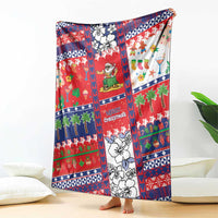 Wallis And Futuna Christmas Blanket Festive Beach Vibes LT05 - Polynesian Pride