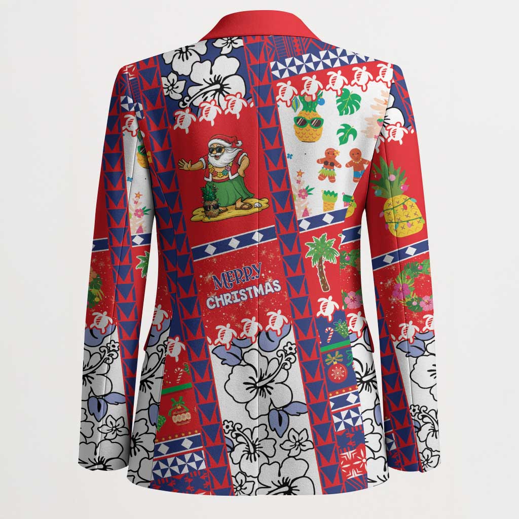 Wallis And Futuna Christmas Blazer Festive Beach Vibes LT05 - Polynesian Pride