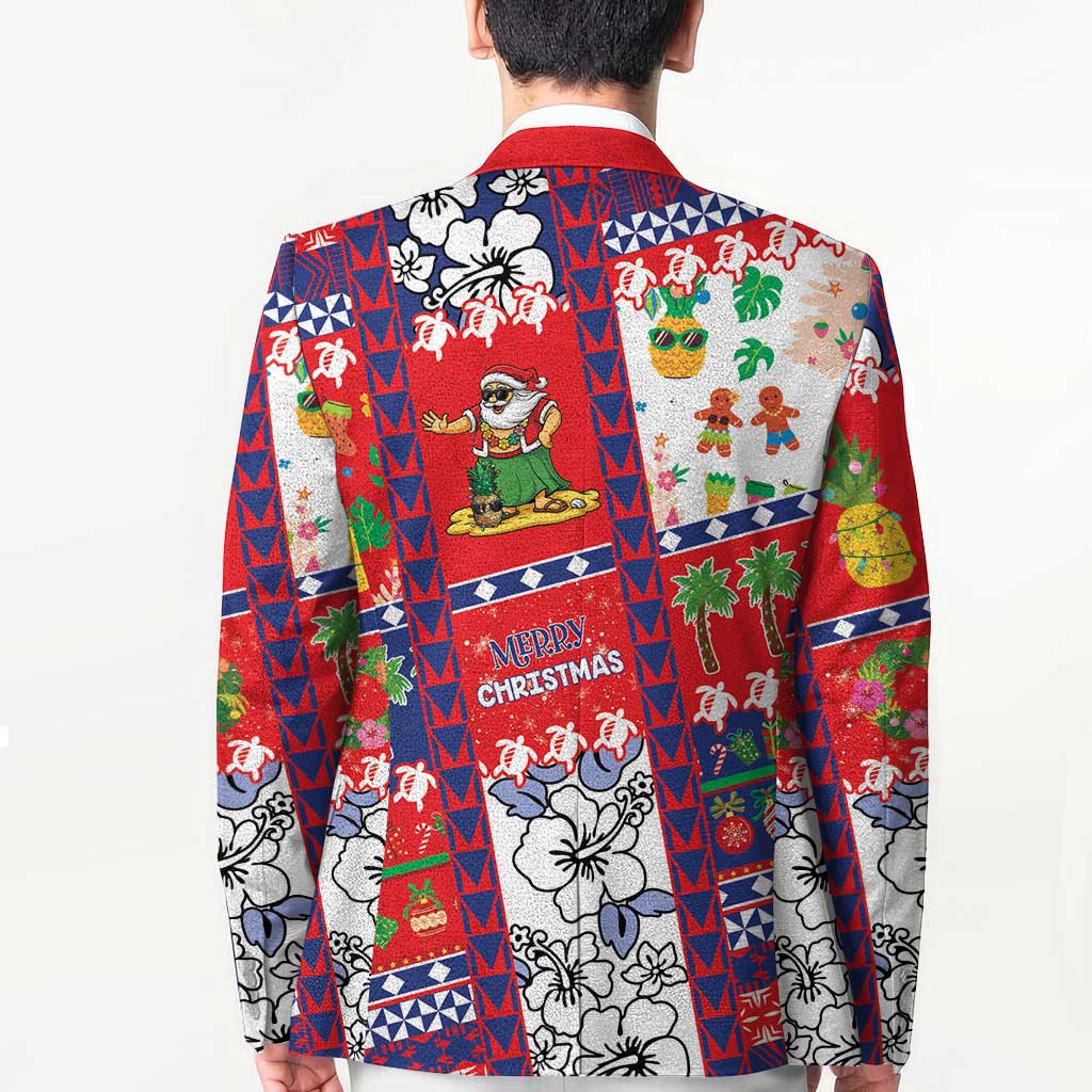Wallis And Futuna Christmas Blazer Festive Beach Vibes LT05 - Polynesian Pride