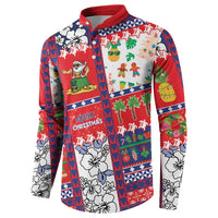 Wallis And Futuna Christmas Button Sweatshirt Festive Beach Vibes LT05 - Polynesian Pride