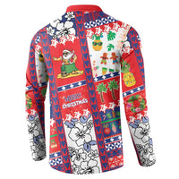 Wallis And Futuna Christmas Button Sweatshirt Festive Beach Vibes LT05 - Polynesian Pride