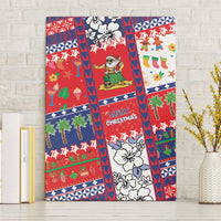 Wallis And Futuna Christmas Canvas Wall Art Festive Beach Vibes LT05 Without Frame Red - Polynesian Pride