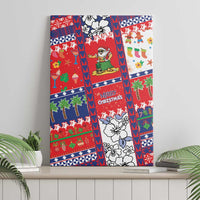Wallis And Futuna Christmas Canvas Wall Art Festive Beach Vibes LT05 - Polynesian Pride