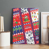 Wallis And Futuna Christmas Canvas Wall Art Festive Beach Vibes LT05 - Polynesian Pride