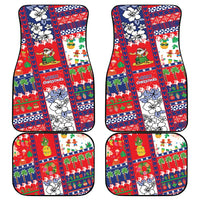 Wallis And Futuna Christmas Car Mats Festive Beach Vibes LT05 - Polynesian Pride