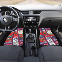 Wallis And Futuna Christmas Car Mats Festive Beach Vibes LT05 Set 2pcs - Front Red - Polynesian Pride