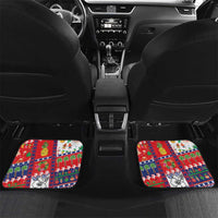 Wallis And Futuna Christmas Car Mats Festive Beach Vibes LT05 Set 2pcs - Back Red - Polynesian Pride