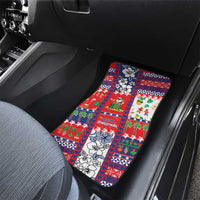 Wallis And Futuna Christmas Car Mats Festive Beach Vibes LT05 - Polynesian Pride