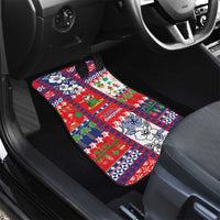 Wallis And Futuna Christmas Car Mats Festive Beach Vibes LT05 - Polynesian Pride