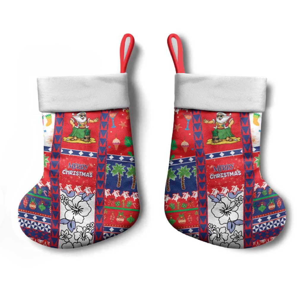 Wallis And Futuna Christmas Stocking Festive Beach Vibes LT05 - Polynesian Pride
