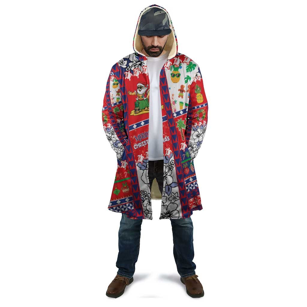 Wallis And Futuna Christmas Cloak Festive Beach Vibes LT05 - Polynesian Pride