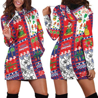 Wallis And Futuna Christmas Hoodie Dress Festive Beach Vibes LT05 - Polynesian Pride