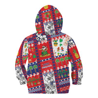 Wallis And Futuna Christmas Kid Hoodie Festive Beach Vibes LT05 - Polynesian Pride