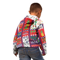 Wallis And Futuna Christmas Kid Hoodie Festive Beach Vibes LT05 - Polynesian Pride