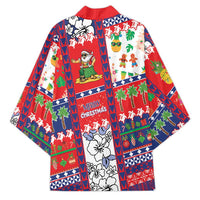 Wallis And Futuna Christmas Kimono Festive Beach Vibes LT05 - Polynesian Pride