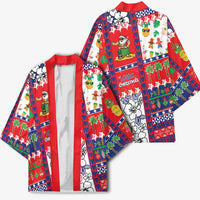 Wallis And Futuna Christmas Kimono Festive Beach Vibes LT05 - Polynesian Pride
