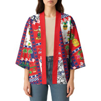 Wallis And Futuna Christmas Kimono Festive Beach Vibes LT05 - Polynesian Pride