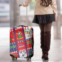 Wallis And Futuna Christmas Luggage Cover Festive Beach Vibes LT05 - Polynesian Pride