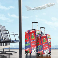 Wallis And Futuna Christmas Luggage Cover Festive Beach Vibes LT05 - Polynesian Pride