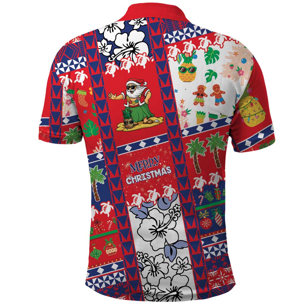Wallis And Futuna Christmas Polo Shirt Festive Beach Vibes LT05 - Polynesian Pride